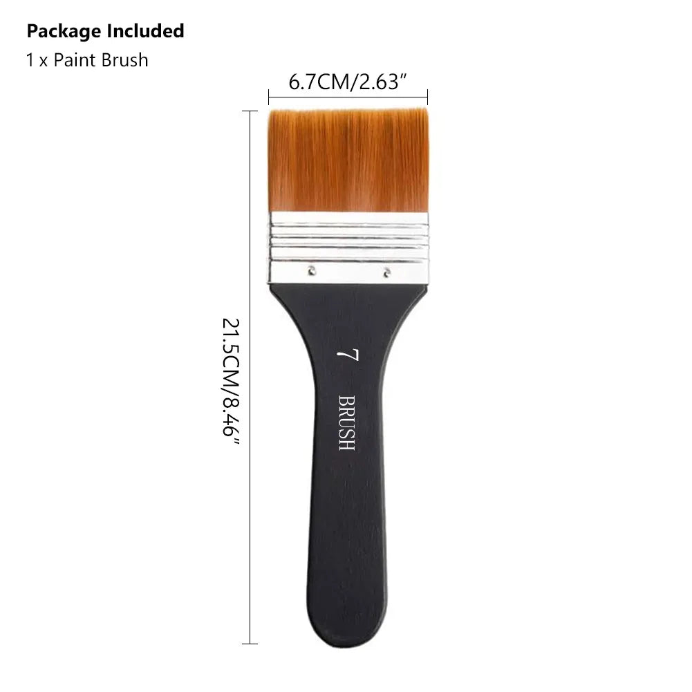 Nylon Paint Brush Wooden Handle