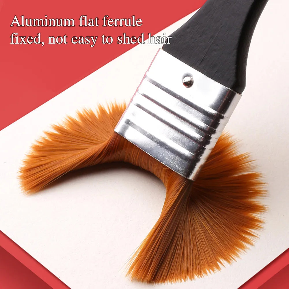 Nylon Paint Brush Wooden Handle