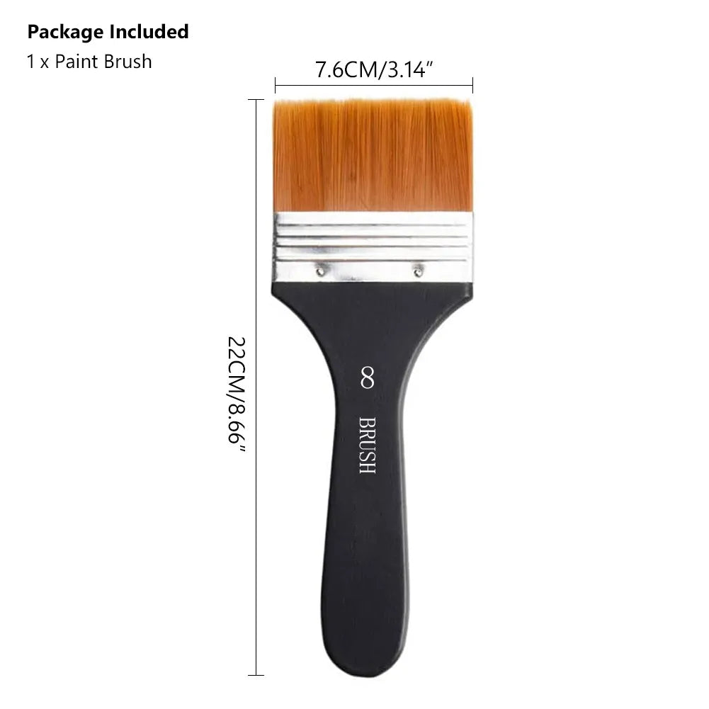 Nylon Paint Brush Wooden Handle