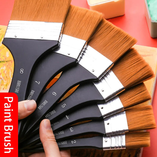 Nylon Paint Brush Wooden Handle