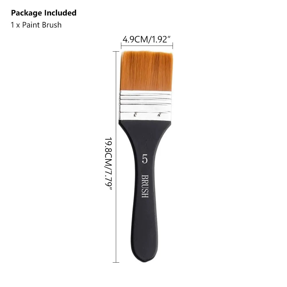 Nylon Paint Brush Wooden Handle