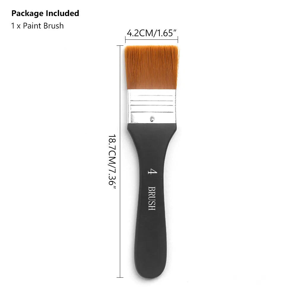 Nylon Paint Brush Wooden Handle