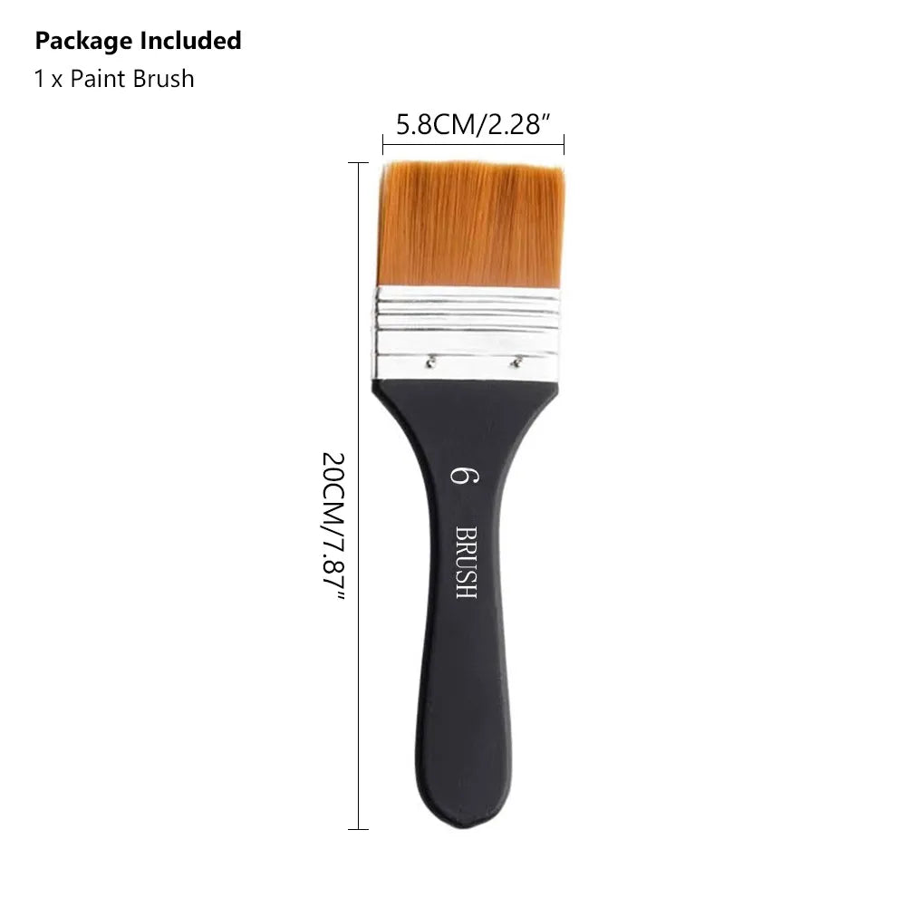 Nylon Paint Brush Wooden Handle