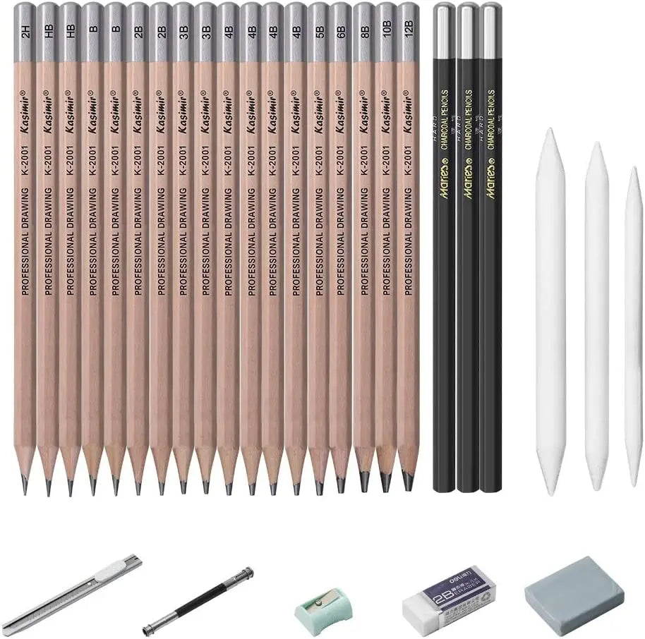 Drawing Pencils, 26/30/38pcs Sketching Pencils