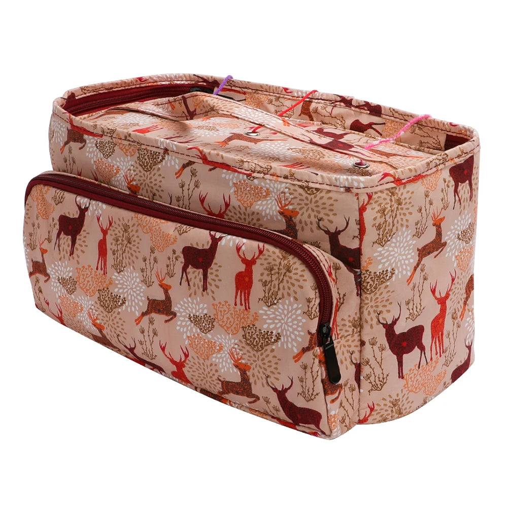 Knitting Storage Bag Crochet Bag Multifunctional Tote