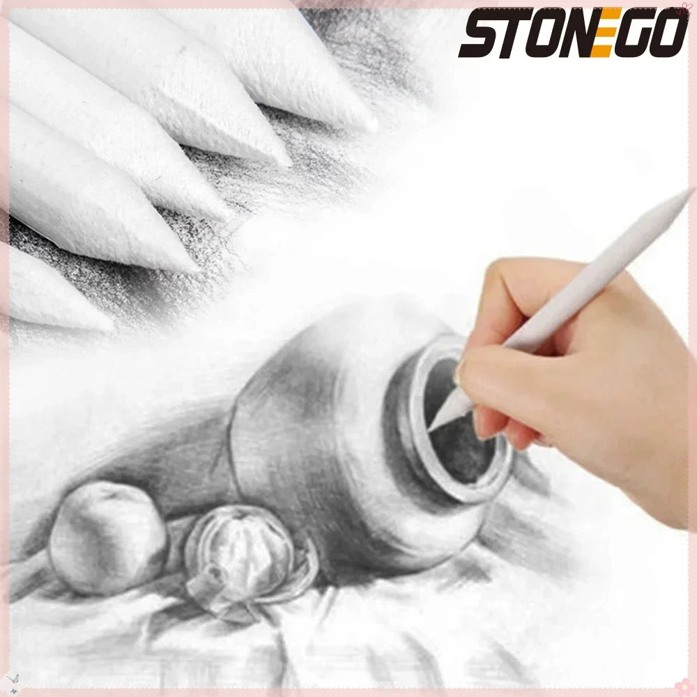 STONEGO Sketch Charcoal Pencils White Drawing Pen