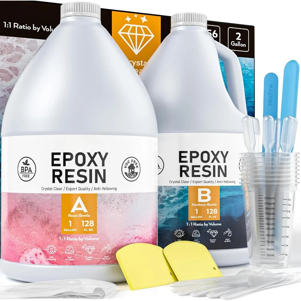 4 Gallon Crystal Clear Epoxy Resin Kit