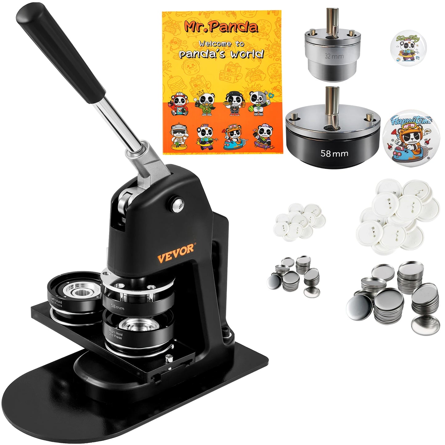 Badge Maker Machine with 500Pc