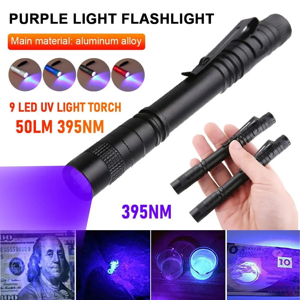 Mini UV Flashlight 395nm LED Ultraviolet