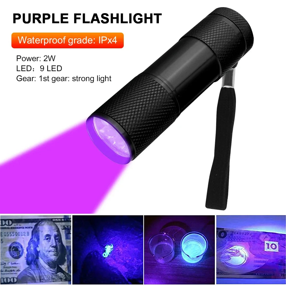 Mini UV Flashlight 395nm LED Ultraviolet