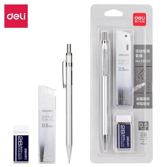 Deli Mechanical Pencil Set 2B 0.5mm