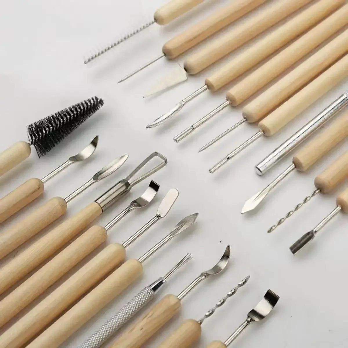 11Pcs Pottery Clay Sculpting Modeling Tool Set