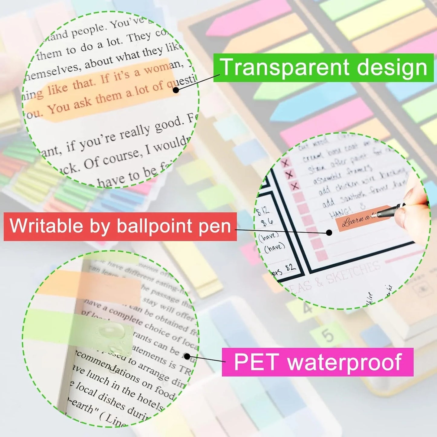 Page Marker Color Stickers 800 pcs